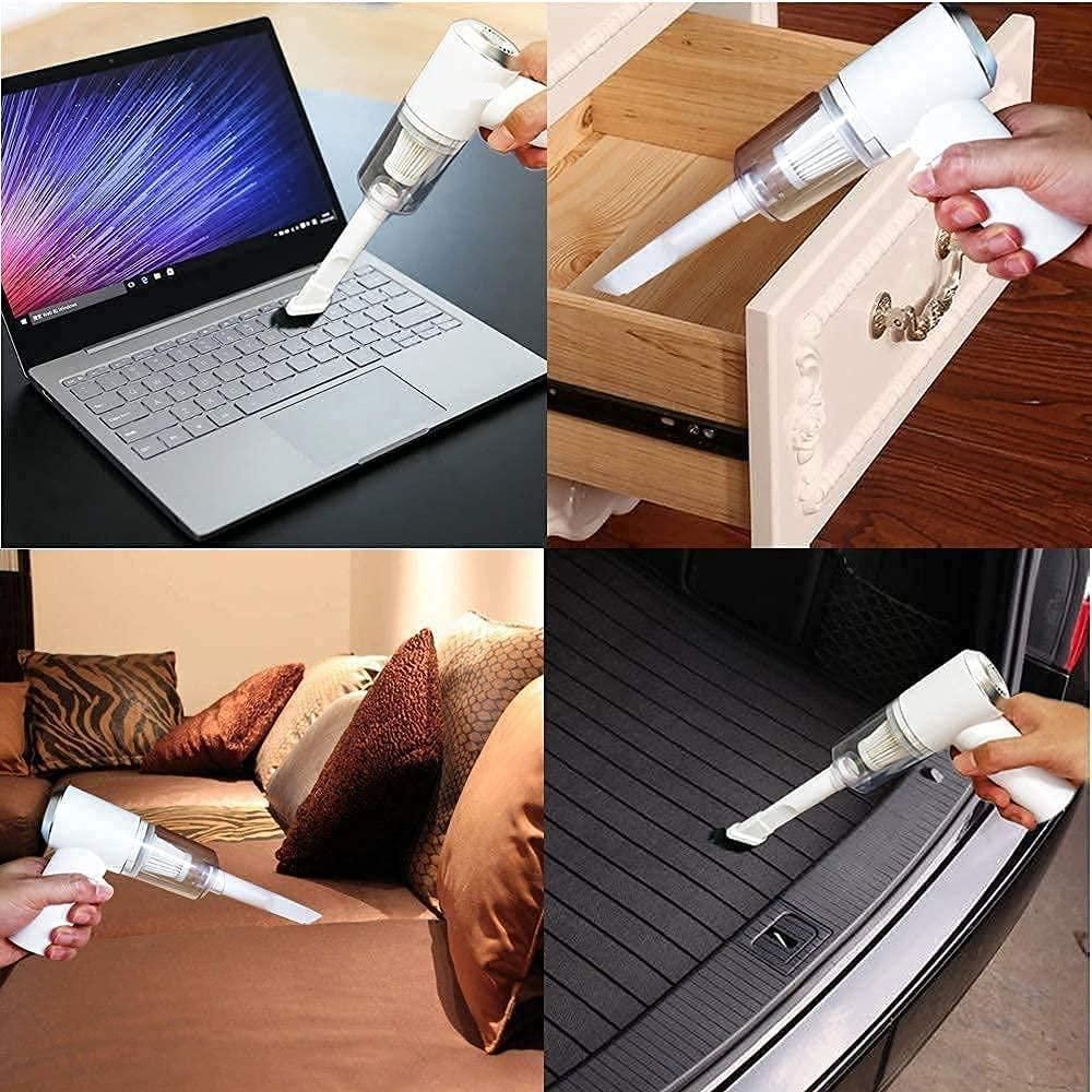 2 in 1 Vacuum Cleaner-Handheld Vacuum Car Cleaner Air Duster Wireless Rechargeable Home