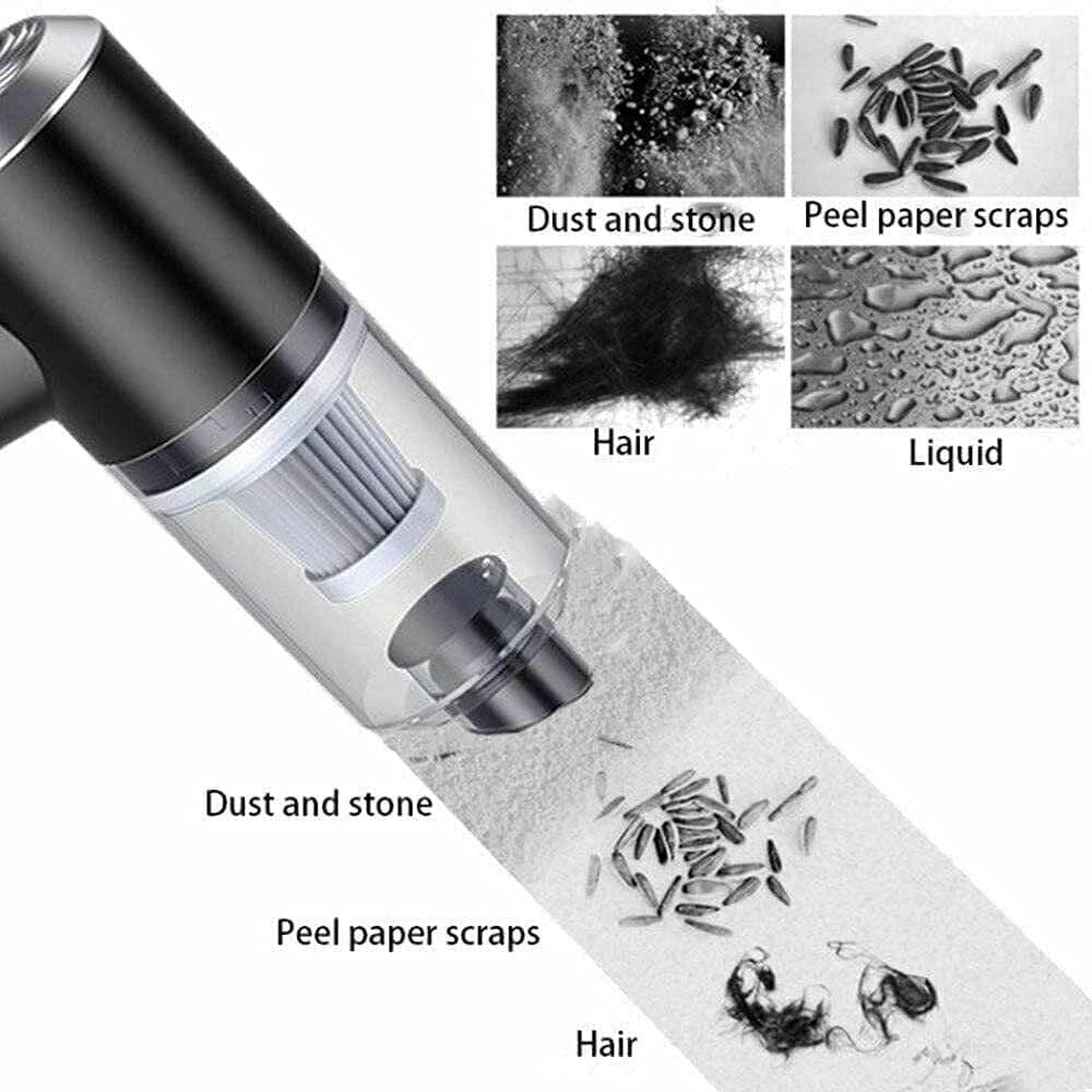 2 in 1 Vacuum Cleaner-Handheld Vacuum Car Cleaner Air Duster Wireless Rechargeable Home