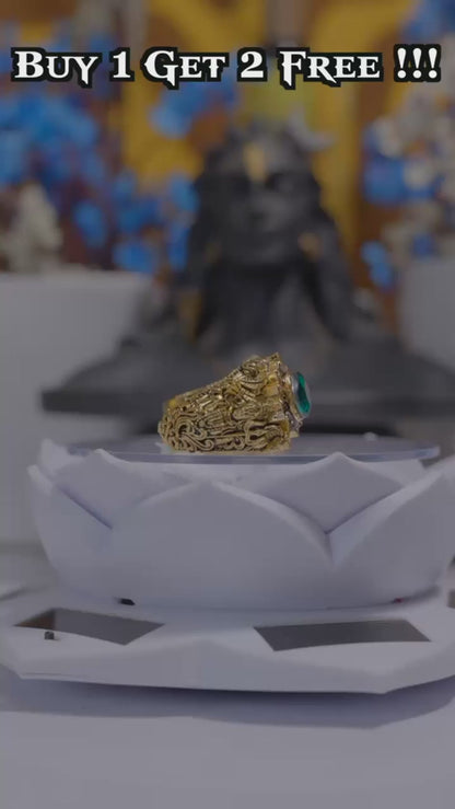 Religious Ring of Shivji Ganeshji & Hanumanji Combo of 3