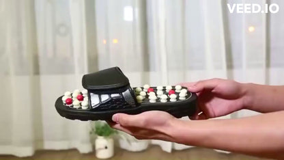 Acupressure and Magnetic Therapy Paduka Slippers for Full Body Blood Circulation For Men and Women