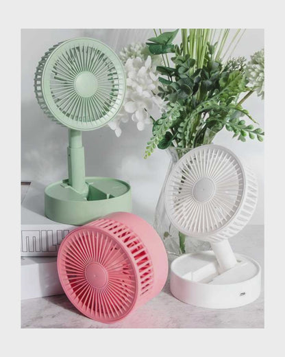 Adjustable Height Telescopic Rechargeable Standing Fan Rechargeable Pedestal Fan