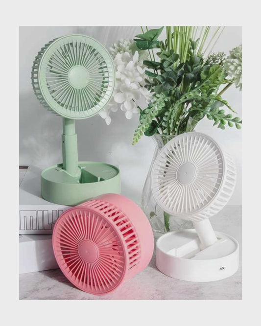 Adjustable Height Telescopic Rechargeable Standing Fan Rechargeable Pedestal Fan